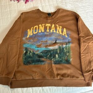 Wild Fable Camel Montana Oversized Sweatshirt